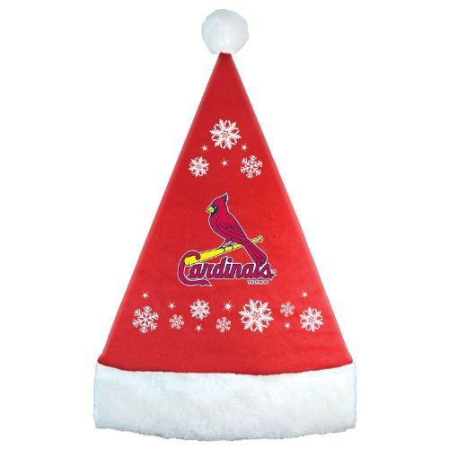 MLB St. Louis Cardinals Snowflake Santa Hat