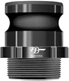 PT Coupling Basic Standard Series Polypropylene Cam and Groove Hose Fitting, F-Adapter, Adapter x NPT Male