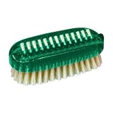 Kingsley Natural Bristle Nail Brush Clear Handle