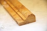 2 x 12 Gold Travertine Chair Rail Ogee-1 Molding