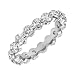 Jewelry : 14k White or Yellow Gold Shared Prong Diamond Eternity Band (2 cttw, H-I Color, SI2 Clarity)