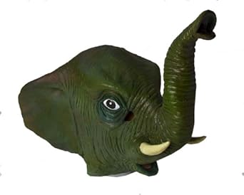 Amazon.com: Forum Novelties Men's Deluxe Adult Latex Elephant Mask ...