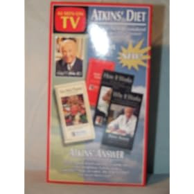 Atkins Diet 2 VHS Video Set New Personalized Weight Loss for Life System
