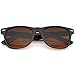 zeroUV - Classic Driving Blue Blocking Amber Tinted Lens Horn Rimmed Sunglasses 55mm