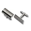 Brushed Titanium Cuff Links