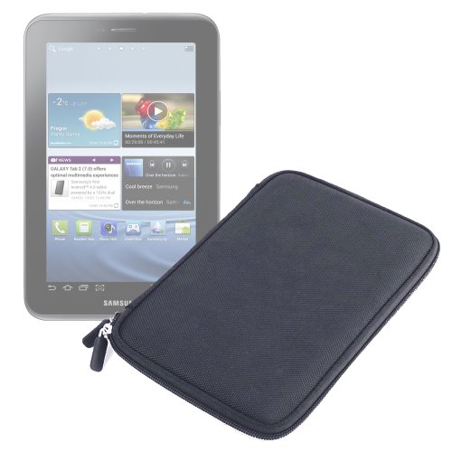 DURAGADGET Housse Etui en EVA noir résistant à l'eau pour tablette Samsung Galaxy Tab (7.0) Wi-Fi P3110 et Samsung Galaxy Tab 2 (7.0) P3100 - Garantie 5 ans contre les soucis de fabrication