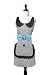 Simply Savvy Aprons - Cute Houndstood Cooking Apron with Blue Accent