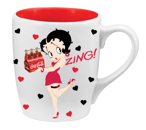 Vandor 12-Ounce Mug, Betty Boop/Coke
