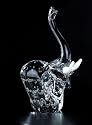 Elephant 10 Inch High Crystal Figurine