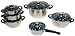 Top Star 221098 Kochtopf-Set Karin, Edelstahl mit blauen Kunstoff Beschlagteilen und blau getönten Glasdeckeln, 6-teilig bestehend aus: Kochtopf 14, 16, 18, 20 und 24 cm mit Deckel, Stieltopf 16 cm mit Deckel