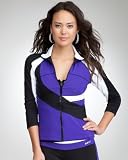 Purple Splice Logo Funnel Jacket - BEBE SPORT WEB EXCLUSIVE