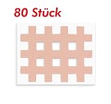 80 Stück Cross-Physiotape hautfarbe 2,1 x 2,7cm