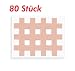 Produkt-Bild: 80 St&uuml;ck Cross-Physiotape "hautfarbe" 2,1 x 2,7cm