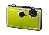 Nikon Coolpix S1100PJ Digitalkamera (integrierter LED-Projektor, 14 Megapixel, 5-fach opt. Zoom, 7,5 cm (3 Zoll) Display, HD-Videofunktion) grün