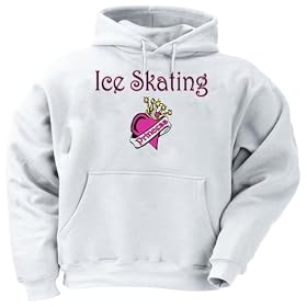 Ice Skating Princess Youth Hooded Sweatshirt (for Kids) Various Colors Available thumbnail