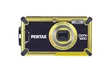 Pentax Optio W80 Digitalkamera (12,1 Megapixel, 5-fach opt. Zoom, 6,4 cm (2,5 Zoll) Display, bis 5m wasserdicht nach IP70) gelb
