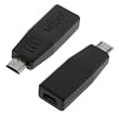 Black Mini USB to Micro USB charger Converter Adapter for Blackberry Tour 9630, 8900 Curve, Storm 9530, Pearl Flip 8220