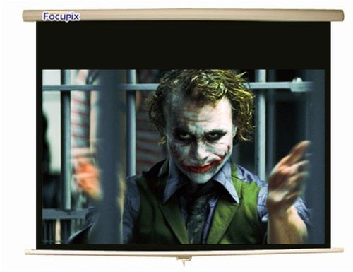 Focupix 16:9 Widescreen Manual Pull Down Projector Screen - 72\