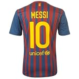 Nike FC Barcelona Home Shirt 2011 2012 Messi 10 Blue/Red Medium