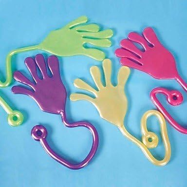 Stars AP07250 4pcs Tricky Sticky Hands Halloween Props