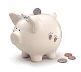 Russ Berrie The Lullaby Collection Piggy Bank, Silver