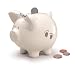 Russ Berrie The Lullaby Collection Piggy Bank, Silver