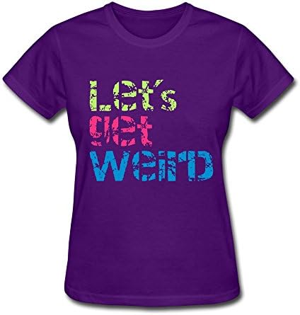 Women's T Shirt - Particular Lets Get Weird Tee Purple Size XS