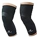 Knee Sleeves (1 Pair) Compression - Men & Women Basketball Sleeve Brace Support - Best to Immobilize, Strap & Wrap Knee for Running, Crossfit, Football, Sports - Protects Patella