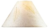 Leaf Impression Empire Rice Paper Shade 5x16x10.5 (Spider)