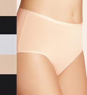 5 Pack Assorted High Rise Stretch Midi Knickers