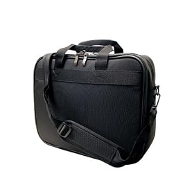 Apple MacBook MB061LL/B 13.3-inch Laptop CaseCrown Premium Laptop Messenger Bag with Convenient Pockets and TSA Approved Combination Lock (Nylon Black)