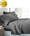 Celine Linen ® Luxury Silky-Soft 1500 Series Wrinkle-Free 4-Piece Bed Sheet Set, Deep Pocket up to 16 inch, King Grey