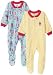 Gerber Ballet Bunny Blanket Sleepers Two Pack, Butter, 12 Months