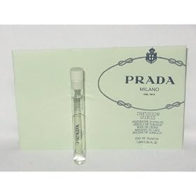Infusion D'Iris by Prada Milano Eau De Parfum EDP Sampler Vial, .05 fl. oz (1.5 ml), in Light Green Envelope