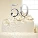 50th Wedding Anniversary Swarovski Cake Topper