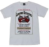 Lynyrd Skynyrd white T-shirt 'Whiskey Southern Rock' tee