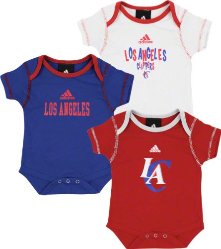 Los Angeles Clippers Infant 3-Pack Creeper Set