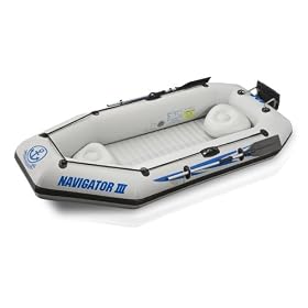 RST Marine Navigator III 400 4-Person Lake and Recreation Inflatable Boat