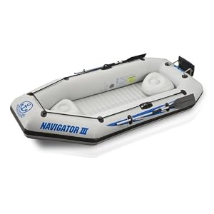 RST Marine Navigator III 400 4-Person Lake and Recreation Inflatable Boat by