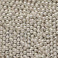 Silver Plated Round Beads 3mm (1000)
