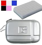 2 in 1 SpecialEva Nylon Portable Hard Shell Carrying Case Compatible with Western Digital WD Passport Essential Elements Portable 2.5 Hard Drive HardDrive Clear Silicone Skin for Western Digital Hard Drive- Many Color Available