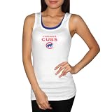 Womens MLB Chicago Cubs Walking Bear Soft & Comfortable Camisole / Summer Tank Top - White (Size: XL)