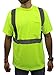 Class 2 Max-dry Moisture Wicking Mesh Short Sleeve Safety T-shirt ,Choose Color (Large, Lime)