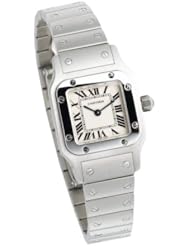 Cartier Womens W20056D6 Santos Stainless Steel Watch