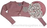 Pampolina Bolero Sweater with Crochet Flower