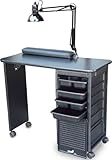 Dina Meri C119KD DLX Manicure Nail Table Black top