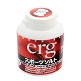全てのアスリートに本来の力を。　ｅｒｇ（エルグ）　スポーツソルト　ボトルタイプ（330錠入り：写真左）　　[エルグ］はいのちのエネルギーです。