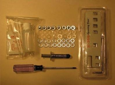 Xbox 360 Repair Kit XCLAMP 3 Red Light Fix X-Clamp RROD Red Ring Complete - Hardware X-360 Opening tool (unlock tool and T10 L-Key) T8 Handled Torx Screwdriver Arctic Silver 5 Thermal Paste Premium Citrus CPU Heatsink Cleaning Kit