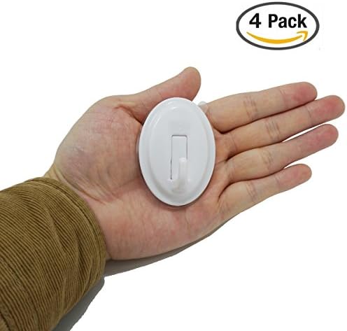 [Most Heavy-duty] Hodeck 5kg / 11lb 4-Pack Heavy-duty Traceless Hooks with Electrostatic Adherence, Waterproof and Oilproof, Suitable for more Kind of Surface and Circumstance