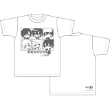 BRAVE10 SDキャラ柄 Tシャツ ホワイト サイズ:S